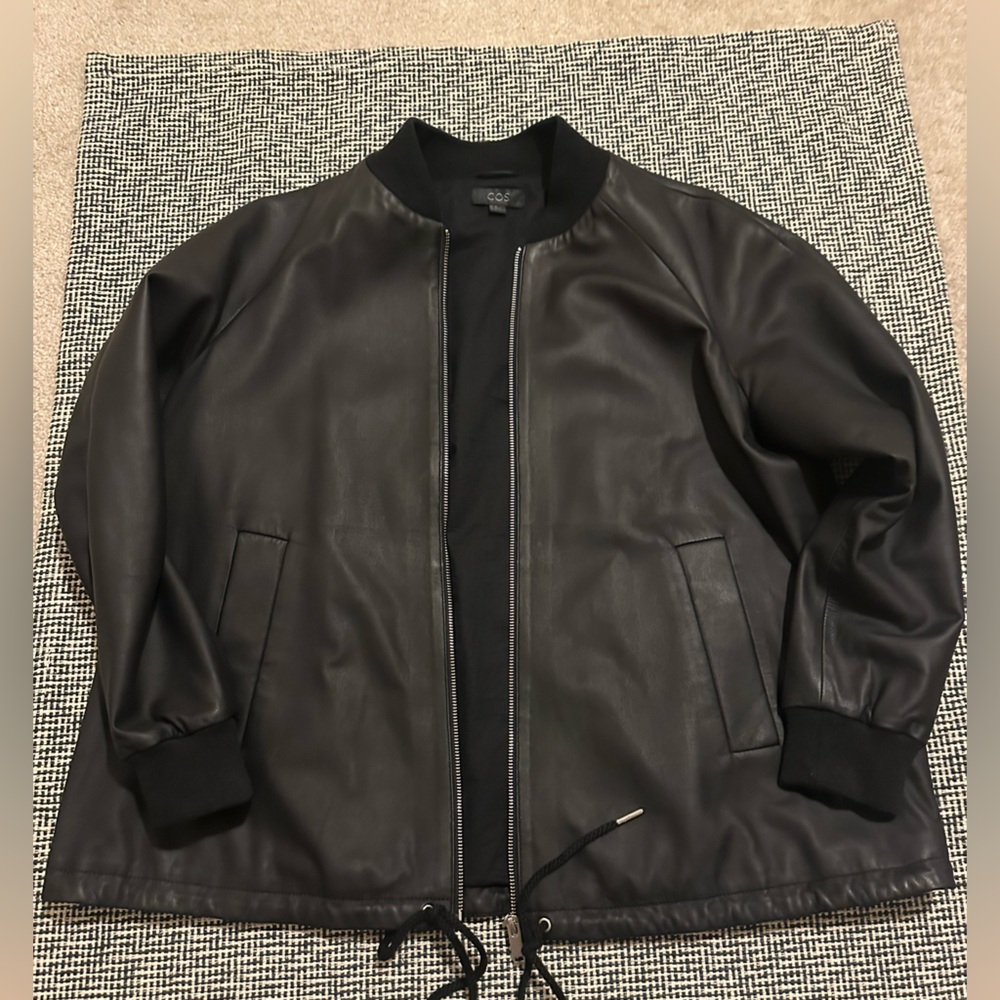 COS A-Line leather Jacket - Picture 4 of 12